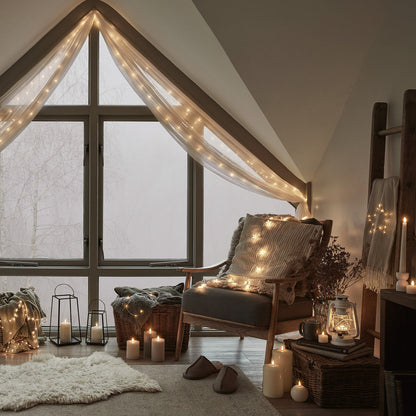 Silver Wire Indoor Micro Light Garland - product photo 7