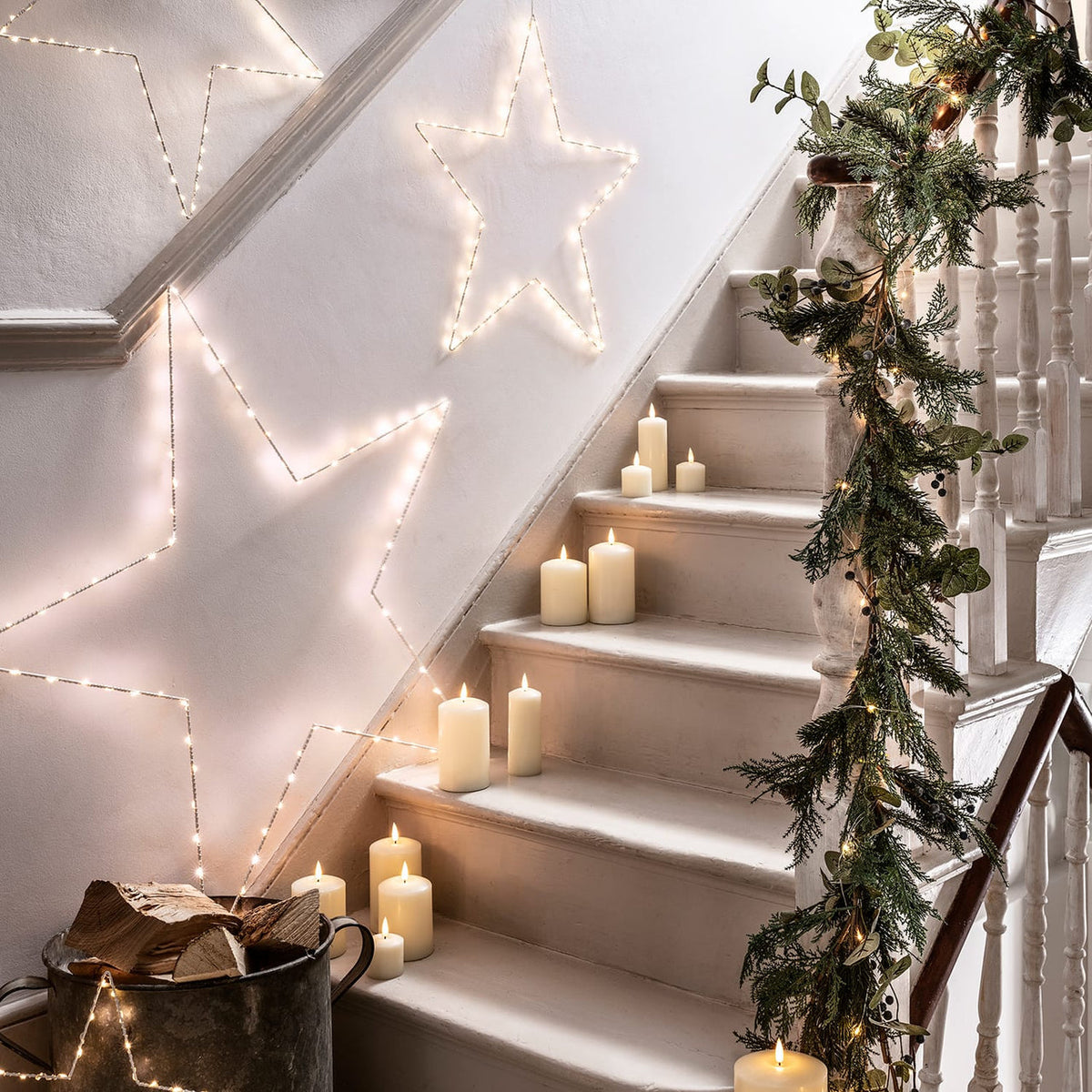 Slender Ivory LED Pillar Candle Trio - product photo 6