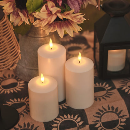 Outdoor Ivory LED Candle Trio - product photo 3