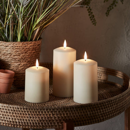 Outdoor Ivory LED Candle Trio - product photo 9