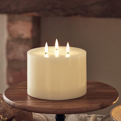 Ivory Three Wick LED Candle - product photo 5