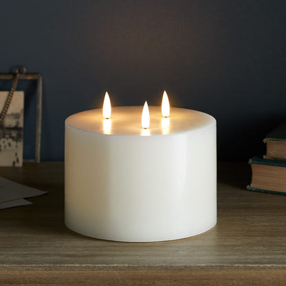 Ivory Three Wick LED Candle - product photo 7