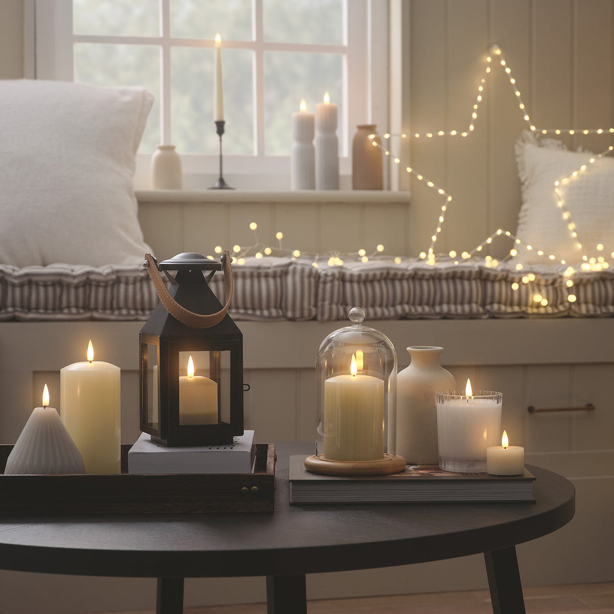 Ivory Wax LED Pillar Candle Trio - product photo 7