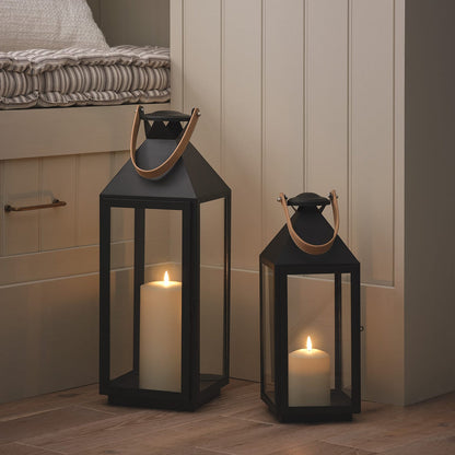 Grand Black LED Candle Lantern - product photo 8