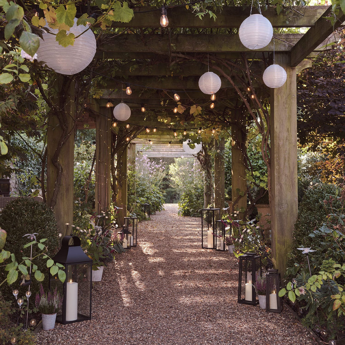Contemporary Black LED Lantern Duo - product photo 9