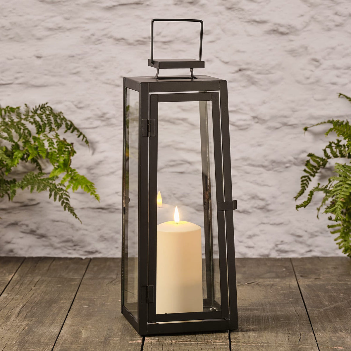 Contemporary Black LED Lantern Duo - product photo 5