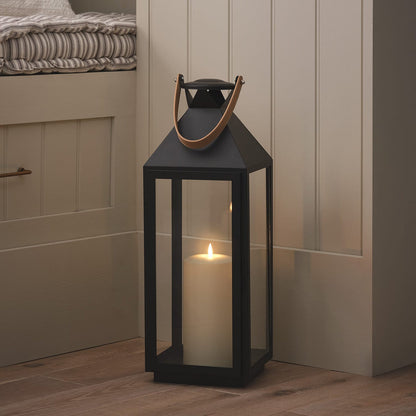 Grand Black LED Candle Lantern - product photo 4