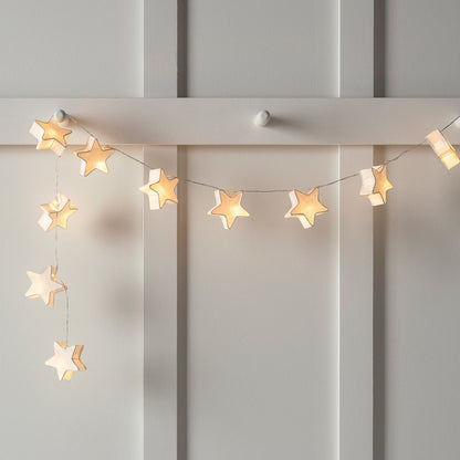 White Paper Star LED Fairy Lights - product photo 2