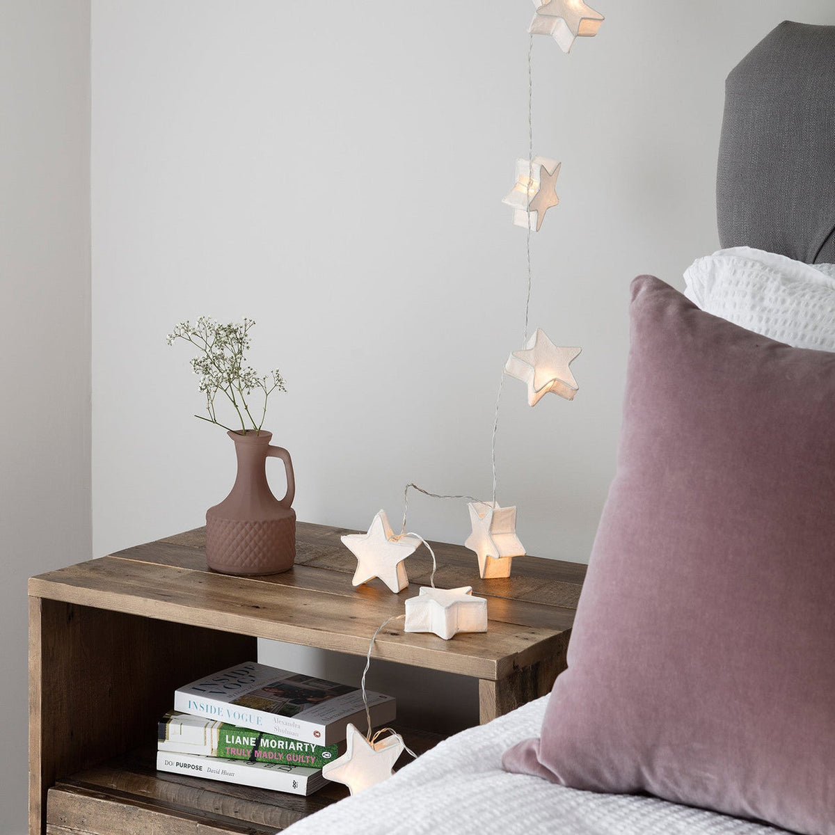 White Paper Star LED Fairy Lights - product photo 4