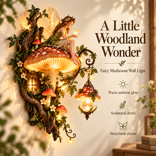 Enchanted Mushroom Fairy Wall Light - BUY 1